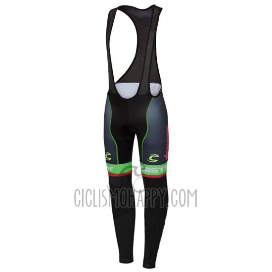 Cannondale Cycling Jersey Bib Tight 2016 Men Long Sleeve Black and Green